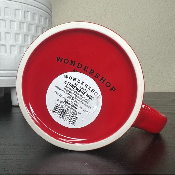 NEW Wondershop Stoneware Christmas Holiday Peppermint Mugs, Set of 2 - Picture 5 of 7